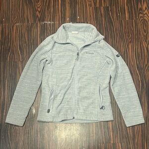 Columbia Light Gray Zip-Up Fleece